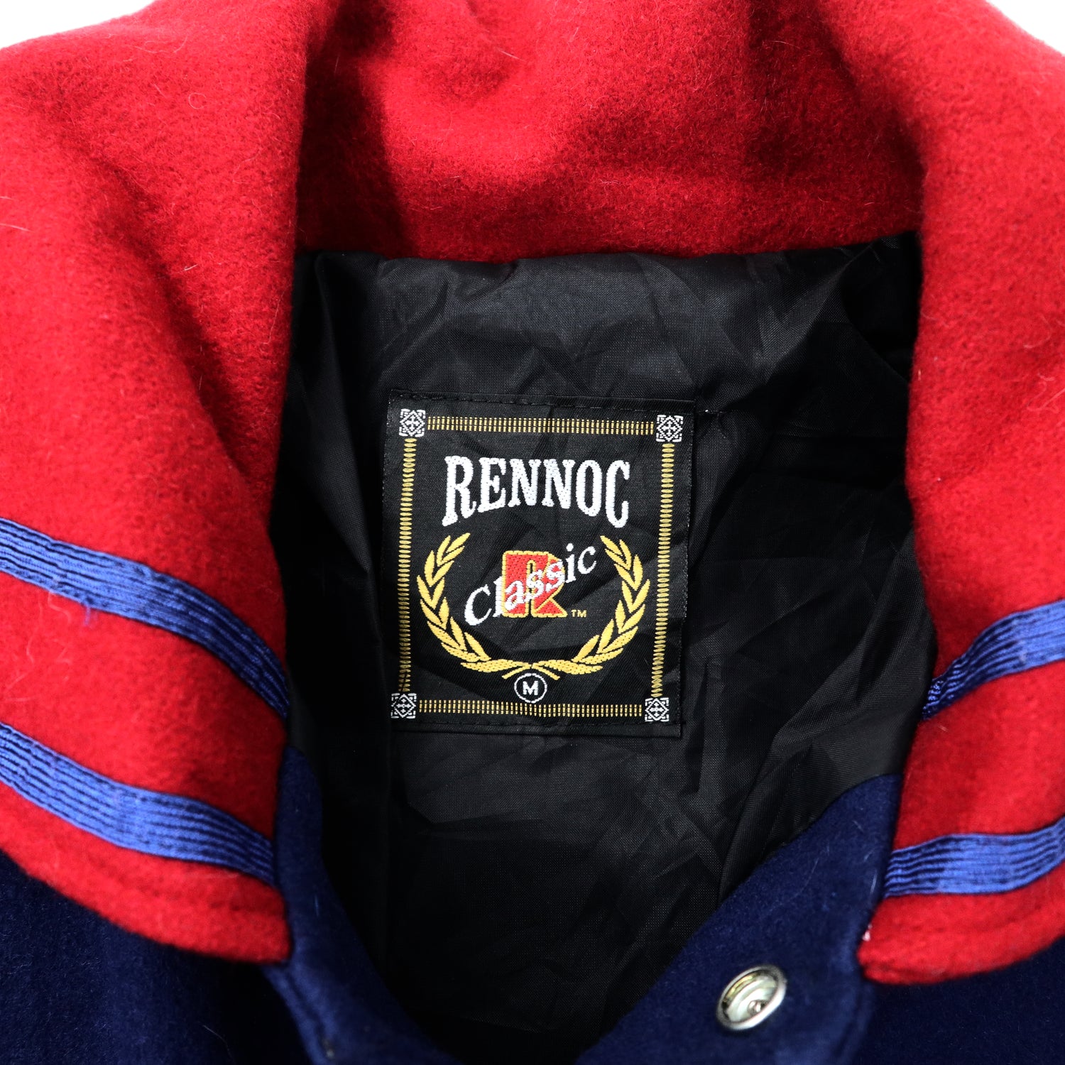 USA MADE 90's Rennoc Varsity Jacket M Blue Wool – 日本然リトテ