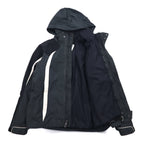 THE NORTH FACE 3WAY Mountain Parka S Gray HYVENT Waterproof Padded Removable Insulation Liner AR4J