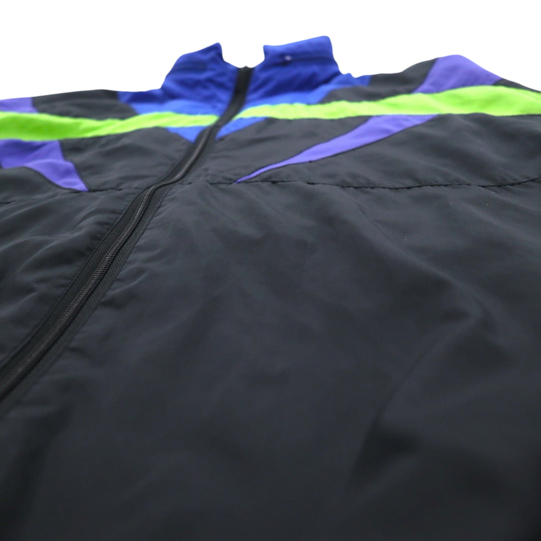 Adidas 90s Silver Tag Nylon Jacket Jersey M Black Mesh Liner Retractable Hood