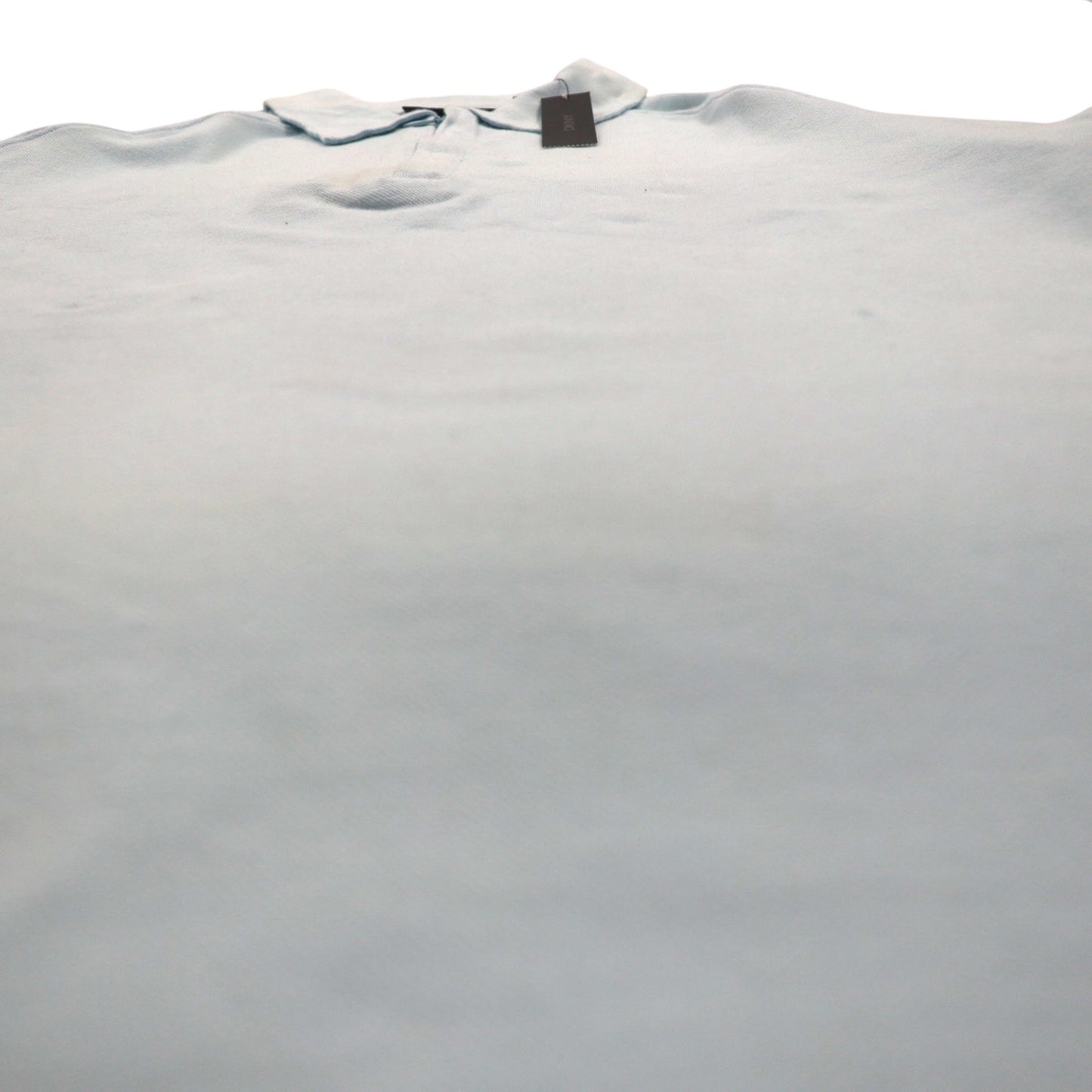 DKNY ジップアップ ポロシャツ M ブルー コットン 未使用品