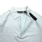DKNY Zip-Up Polo Shirt, Size M, Blue, Cotton, Unused