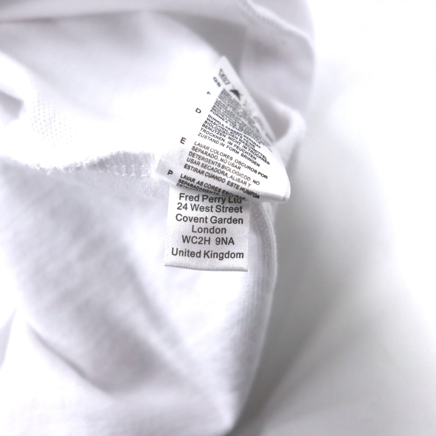 FRED PERRY ポロシャツ XL ホワイト コットン 鹿の子 ワンポイントロゴ M4242