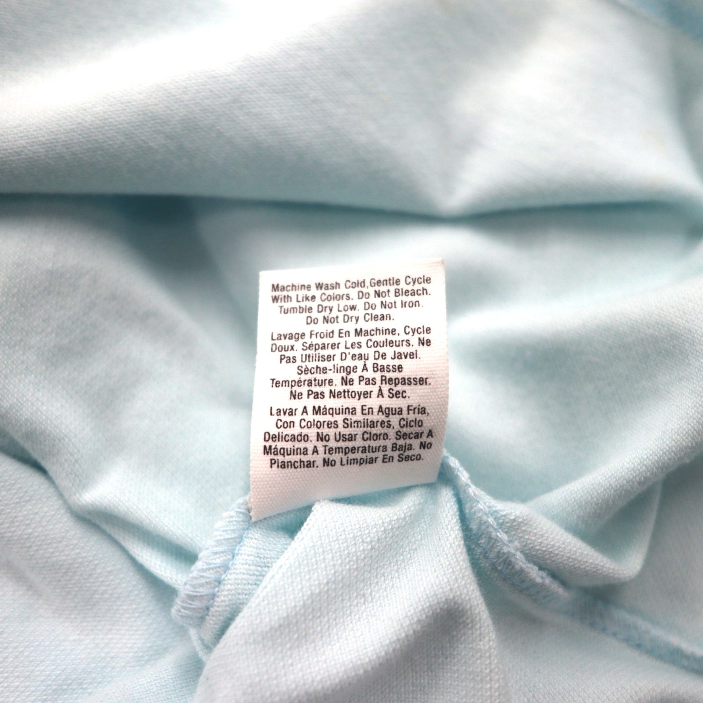 DKNY ジップアップ ポロシャツ M ブルー コットン 未使用品