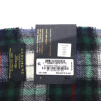 Macy's CLUB ROOM 100% Cashmere Fringe Scarf, LUXURY Green Check, Unused