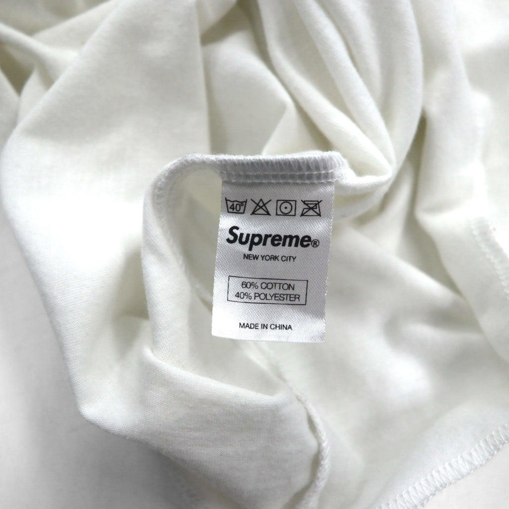 Supreme ヘンリーネック バイカラー Tシャツ M ブラック ホワイト Back Logo CITY AND COUNTRY 12SS