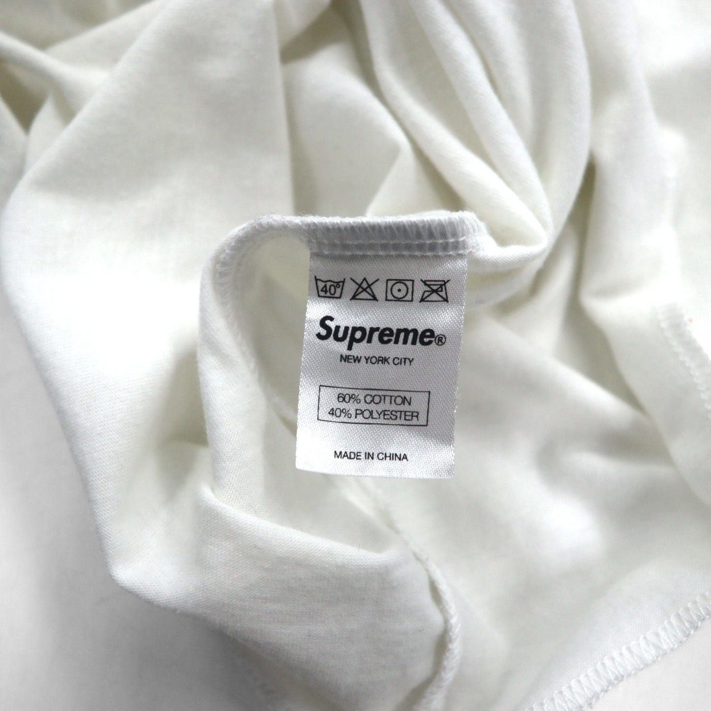 Supreme ヘンリーネック バイカラー Tシャツ M ブラック ホワイト Back Logo CITY AND COUNTRY 12SS