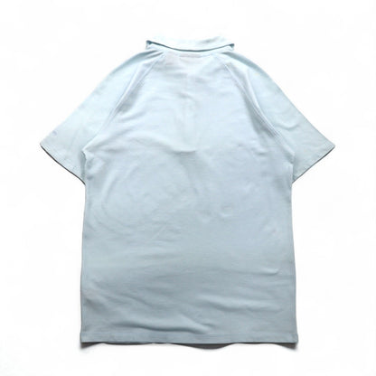 DKNY ジップアップ ポロシャツ M ブルー コットン 未使用品