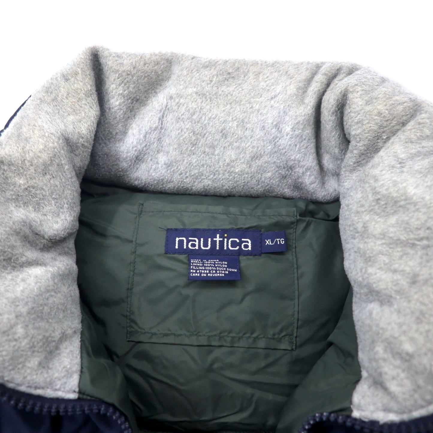 nautica 90年代 ダウンジャケット XL ネイビー レッド バイカラー ビッグサイズ