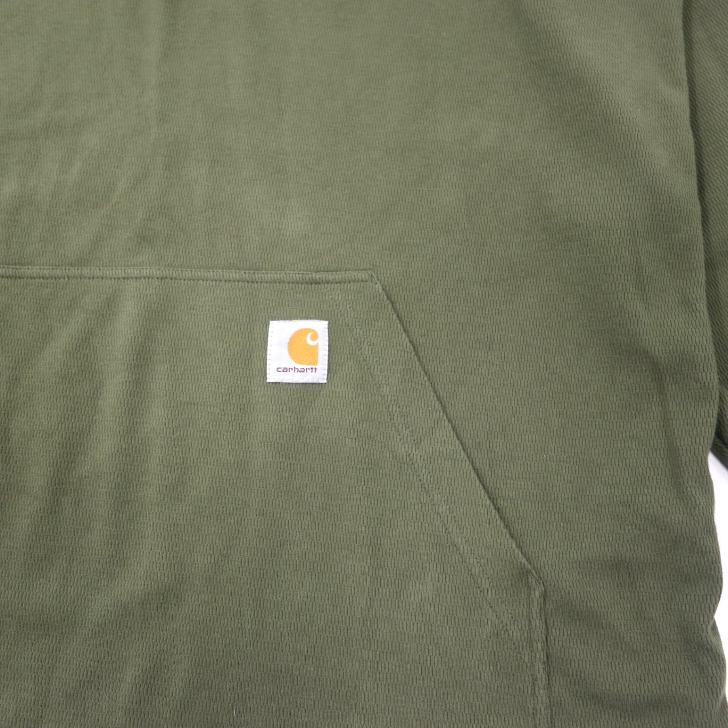 carhartt リラックスフィット ハーフジップ サーマル シャツ XL カーキ ポリエステル コットン RELAXED FIT HEAVYWEIGHT LONG-SLEEVE 1/2 ZIP THERMAL SHIRT 104428