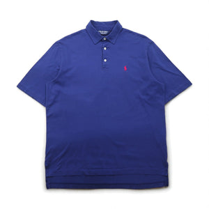 POLO GOLF RALPH LAUREN 90年代 ピマコットン ポロシャツ M ネイビー スモールポニー刺繍 ペルー製