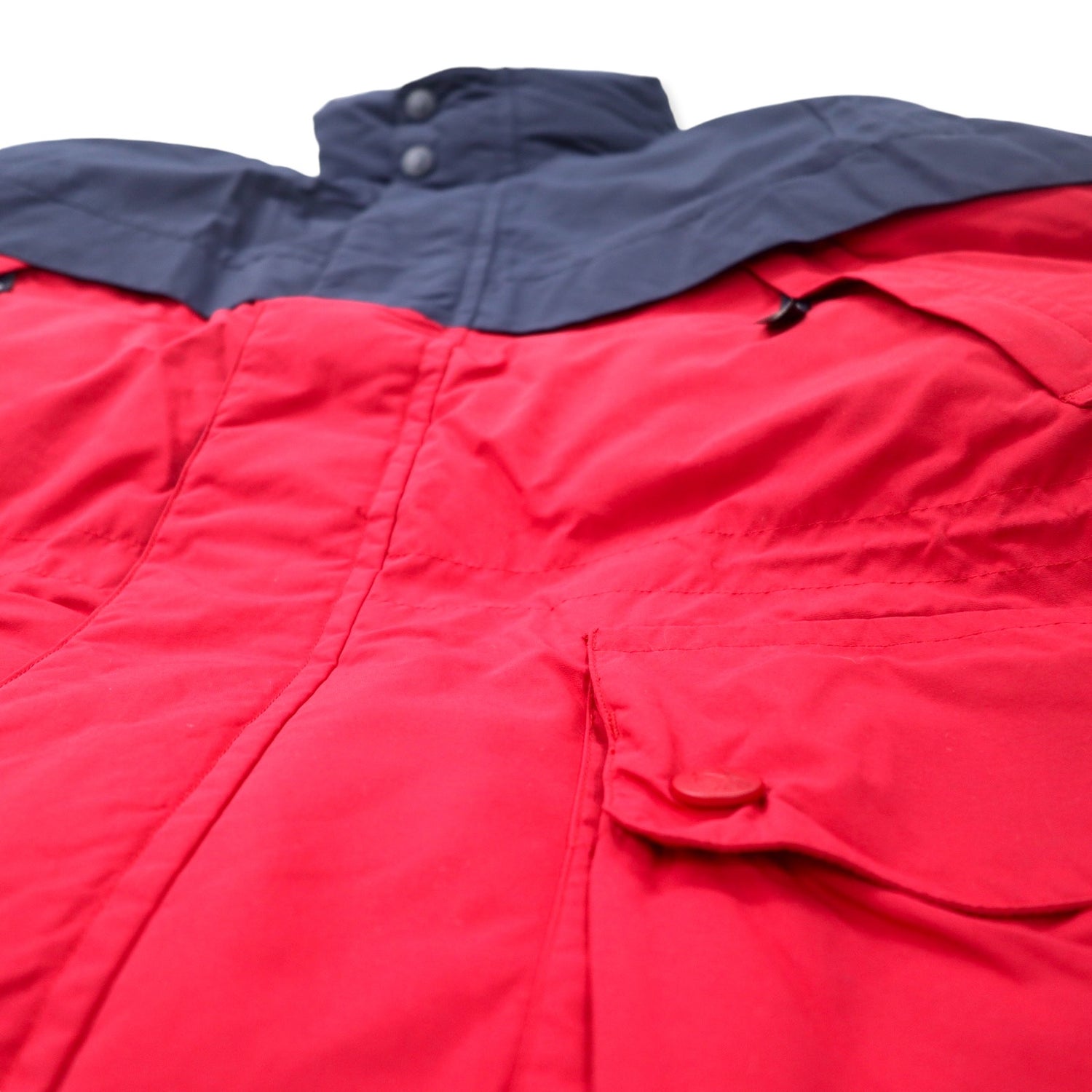 NAUTICA 90's Puffer Jacket XL Navy Red Bai COLLAR Big Size – 日本