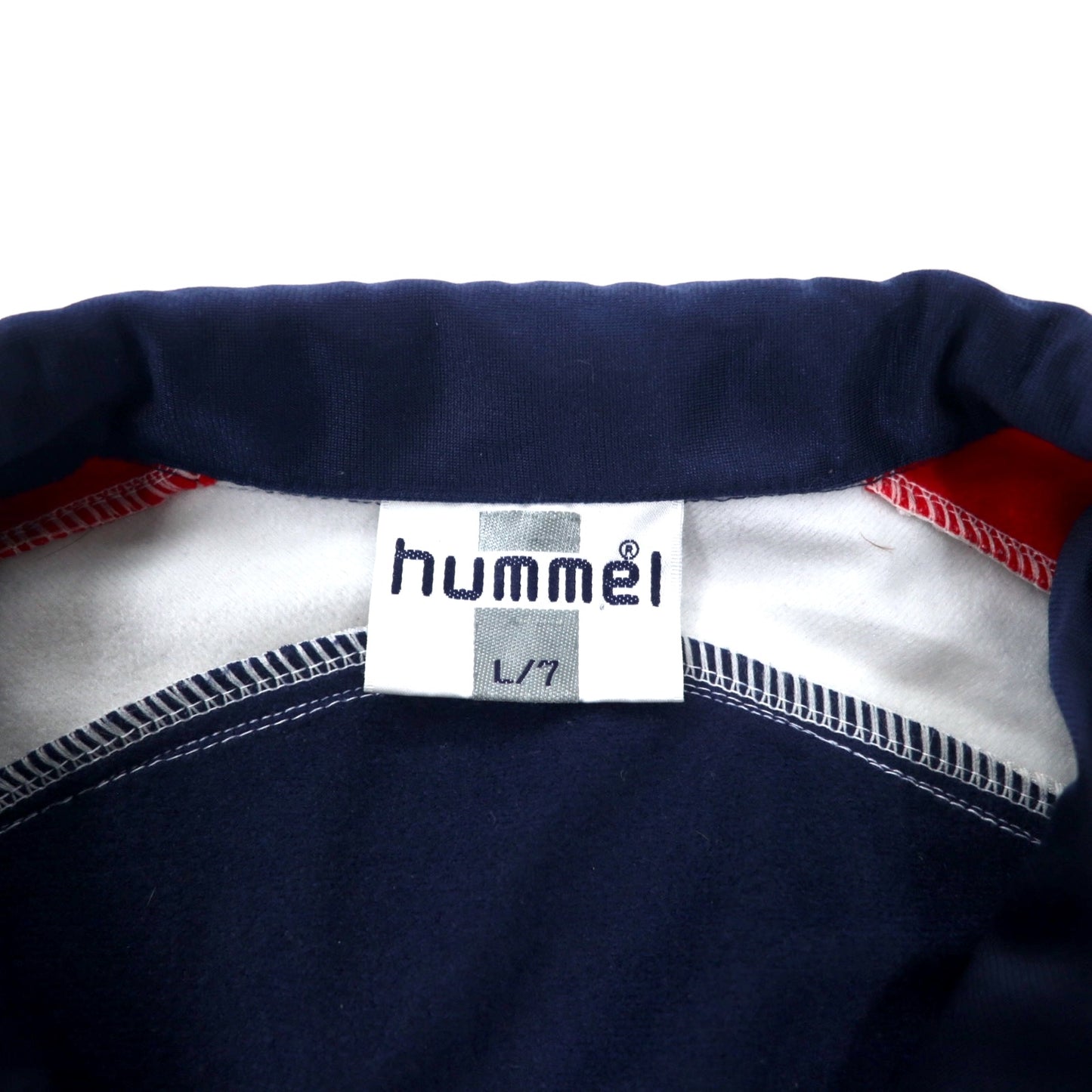hummel 90年代 トラックジャケット ジャージ L ネイビー ポリエステル ワンポイントロゴ刺繍