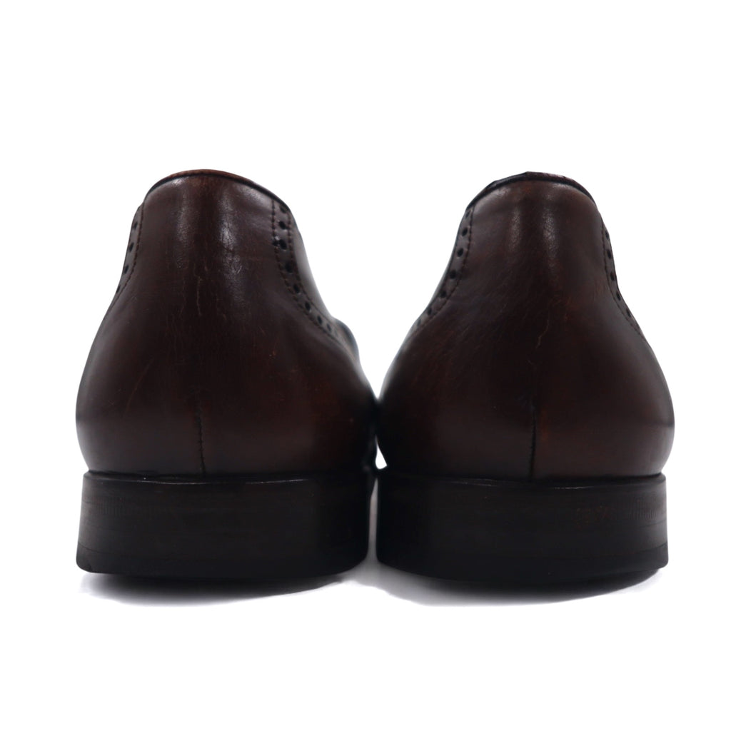 Spanish medallion tassel loafers Mezlan 27.5cm brown leather semi-brogue HAVANA