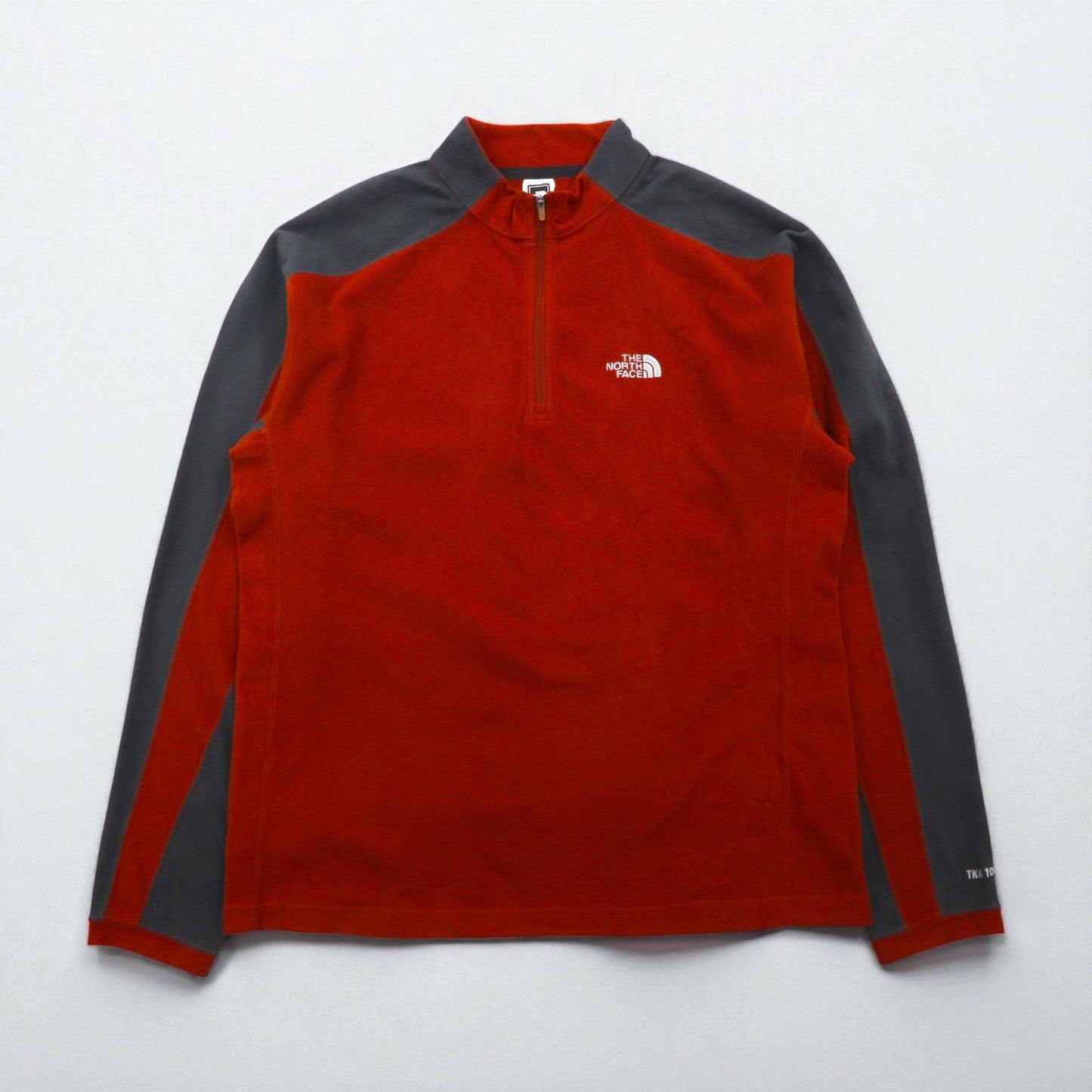 THE NORTH FACE ハーフジップ フリースジャケット M レッド TKA100 A436 US規格