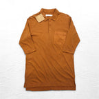 SUBTLE ポロシャツ S キャメル コットン 胸ポケット Silver and Gold 日本製 未使用品