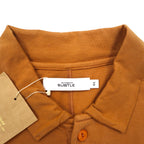 SUBTLE ポロシャツ S キャメル コットン 胸ポケット Silver and Gold 日本製 未使用品