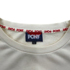 Vintage PONY Crewneck Sweatshirt クルーネックスウェット L ホワイト ネイビー レッド トリコロール