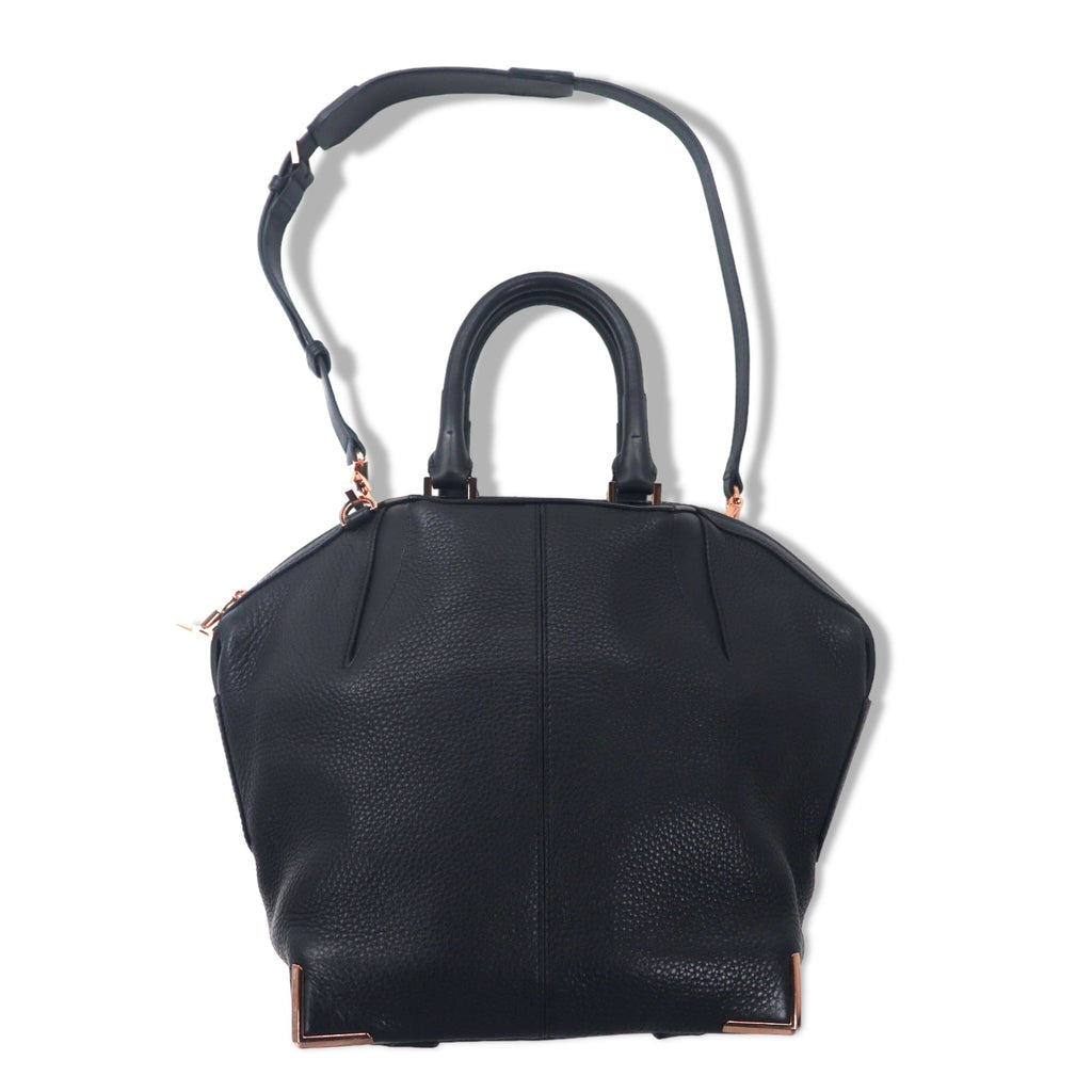 Alexander Wang エミール 2WAY ショルダーバッグ ハンドバッグ ブラック レザー シボ革 EMILE