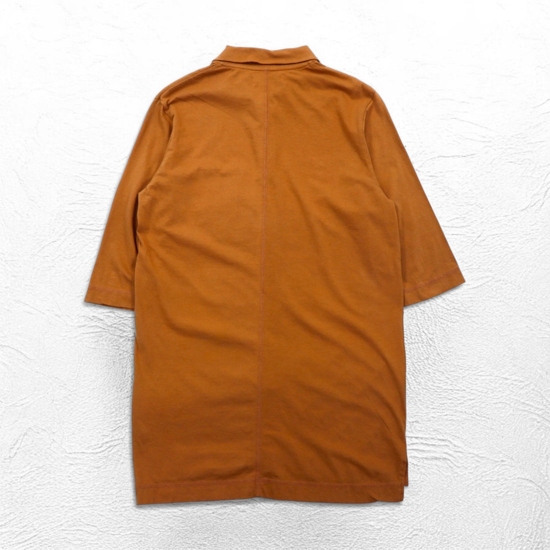 SUBTLE Polo shirt S Camel Cotton Chest pocket Silver and Gold Made in Japan Unused
