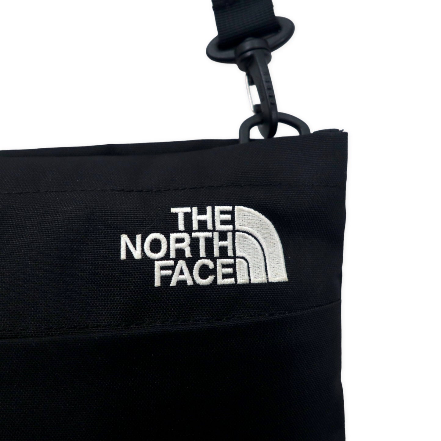 THE NORTH FACE サコッシュ ショルダーバッグ ブラック ナイロン ロゴ刺繍 SLIM CROSS BAG NN2PN11
