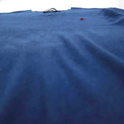 Polo Ralph Lauren 90s V-neck Pima cotton knit sweater, XL, navy, with small pony embroidery