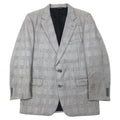 日本然リトテ-古着オンライン-Burberrys USA製 オールド グレンチェック 2B テーラードジャケット L グレー ウール SAKS FIFTH AVENUE-Burberrys USA Made Vintage Checked 2B Tailored Jacket L Gray Wool SAKS FIFTH AVENUE
