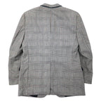 Burberrys USA Old Glen Check 2B Tailored Jacket L Gray Wool SAKS FIFTH AVENUE