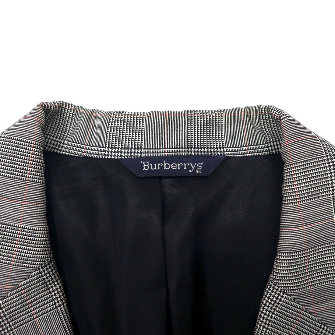 Burberrys USA Old Glen Check 2B Tailored Jacket L Gray Wool SAKS FIFTH AVENUE
