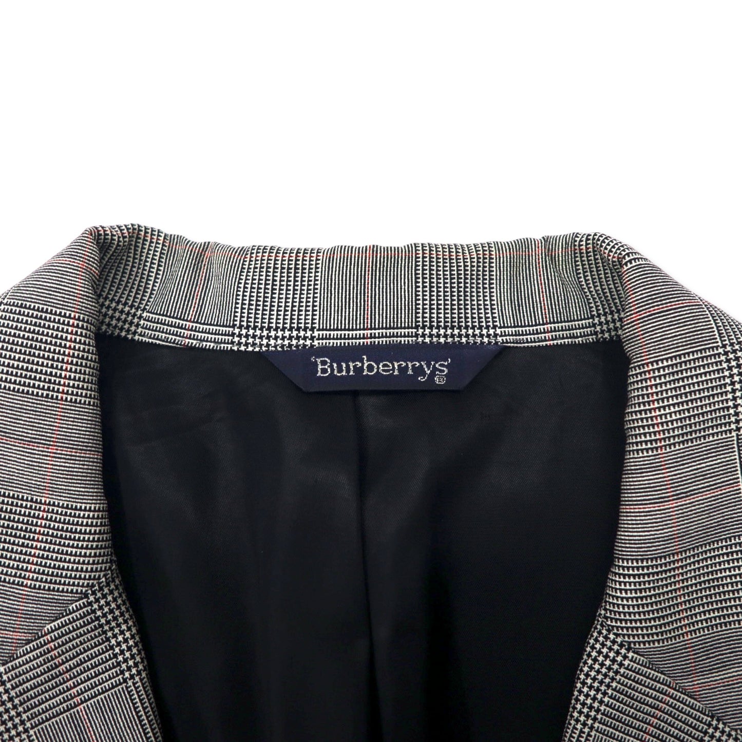Burberrys USA製 オールド グレンチェック 2B テーラードジャケット L グレー ウール SAKS FIFTH AVENUE