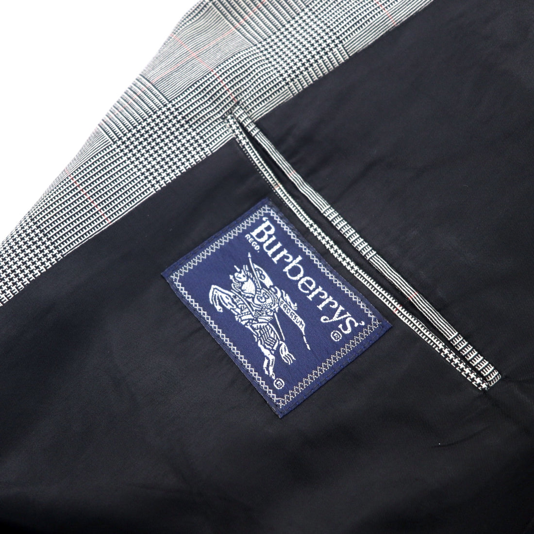 Burberrys USA Old Glen Check 2B Tailored Jacket L Gray Wool SAKS FIFTH AVENUE