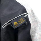 Burberrys USA Old Glen Check 2B Tailored Jacket L Gray Wool SAKS FIFTH AVENUE