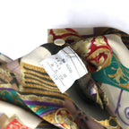 Vintage 90s Retro Patterned Blouse Moraure Scarf Pattern Retro Blouse XL Multicolor Polyester