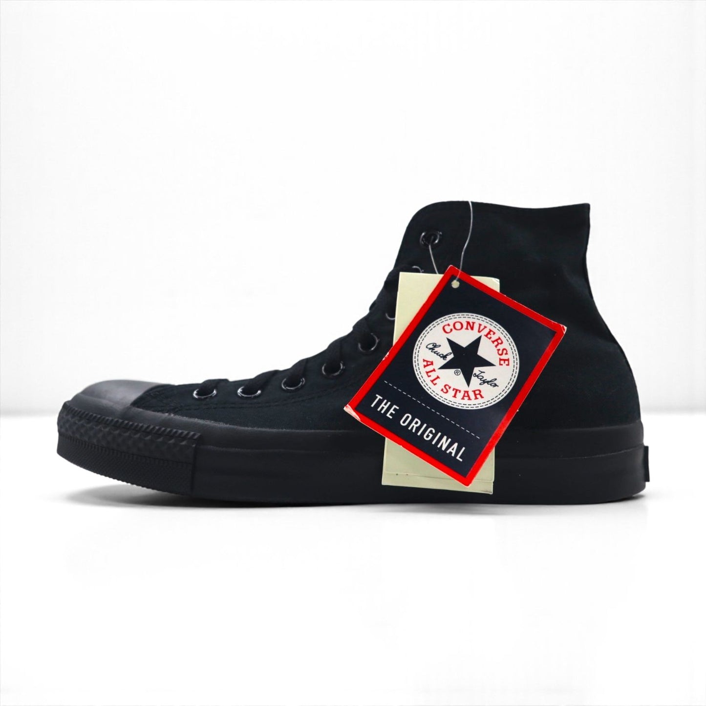 CONVERSE All Star Chuck Taylor Hi High-Top Sneakers, Size 26cm, Black Canvas, Unused