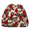 Vintage 90s Japan Made Retro Patterned Blouse Sampaquita Scarf Retro Blouse M Red