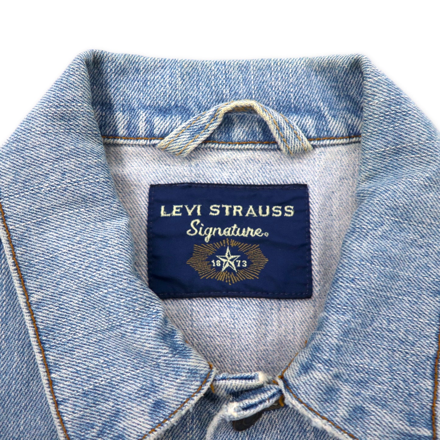 LEVI STRAUSS Signature 90年代 デニムジャケット Gジャン L ブルー アイスウォッシュ