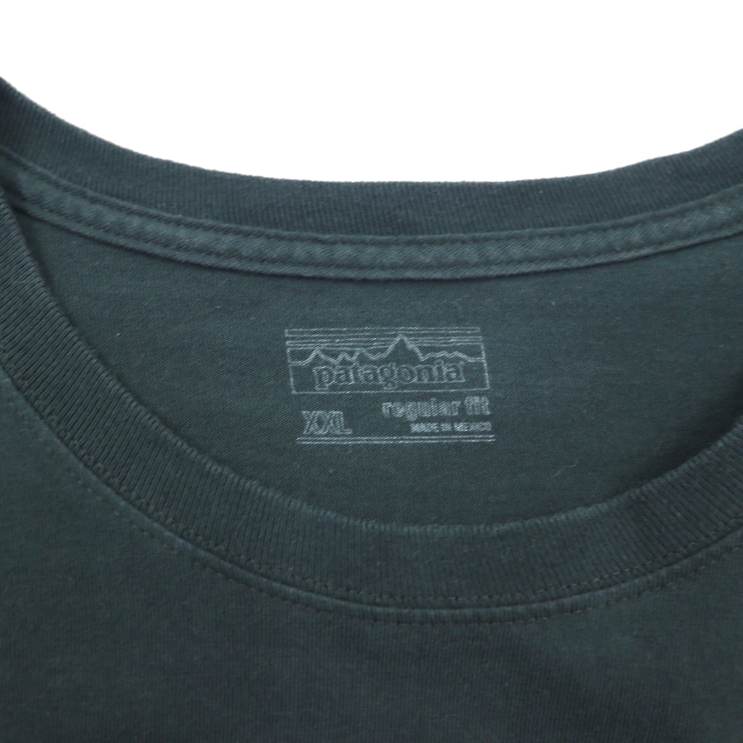patagonia ロングスリーブ Tシャツ L/S Shop Sticker Cotton T-shirt 2XL グリーン オーガニックコットン 39040 メキシコ製