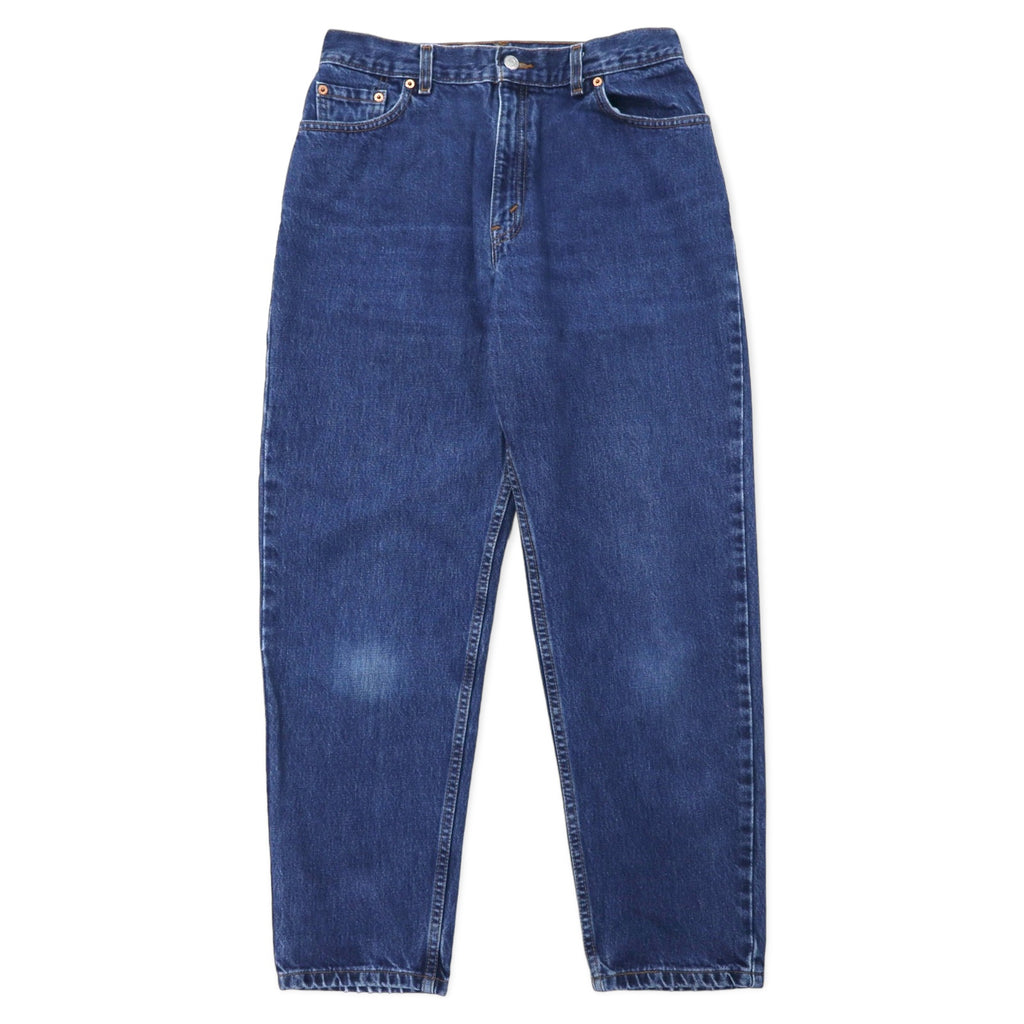 日本然リトテ-古着オンライン-Levi's USA製 550 リラックスフィット テーパード デニムパンツ 12 ブルー コットン ジッパーフライ ボタン裏512-Levi's USA Made 550 Relaxed Fit Tapered Denim Pants 12 Blue Cotton Zipper Fly Button Back 512