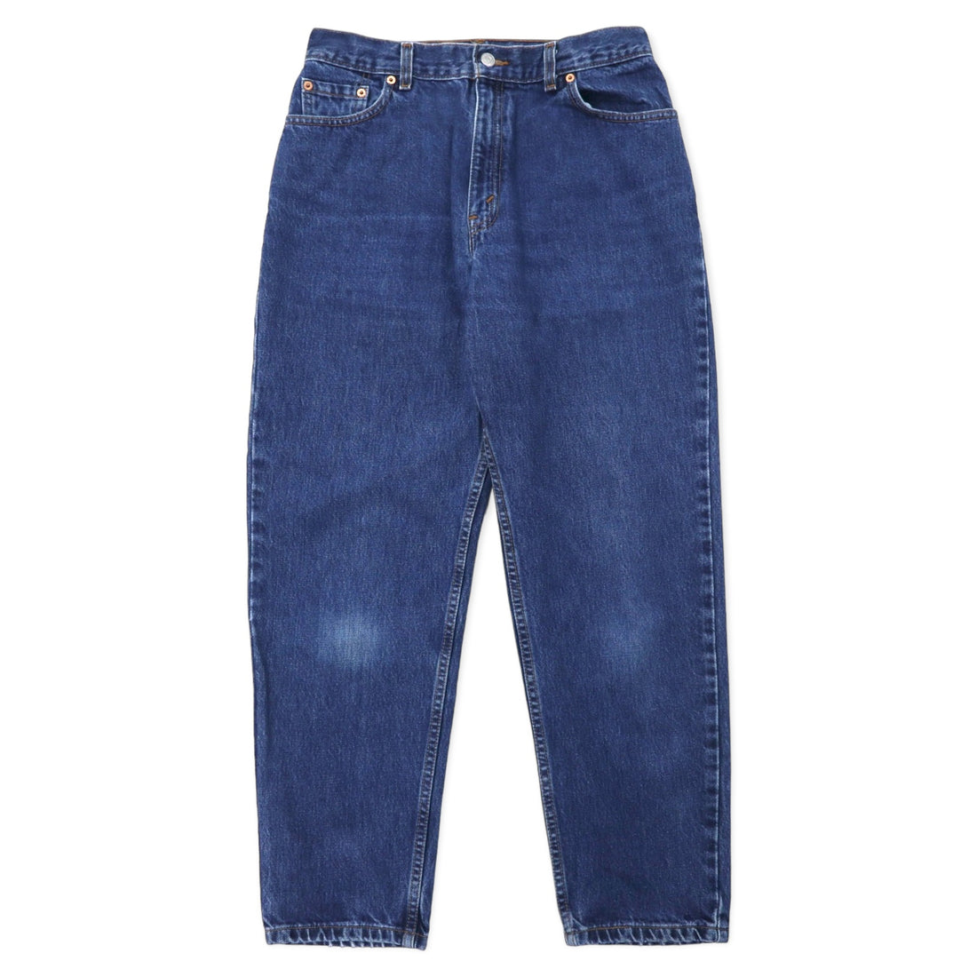 日本然リトテ-古着オンライン-Levi's USA製 550 リラックスフィット テーパード デニムパンツ 12 ブルー コットン ジッパーフライ ボタン裏512-Levi's USA Made 550 Relaxed Fit Tapered Denim Pants 12 Blue Cotton Zipper Fly Button Back 512