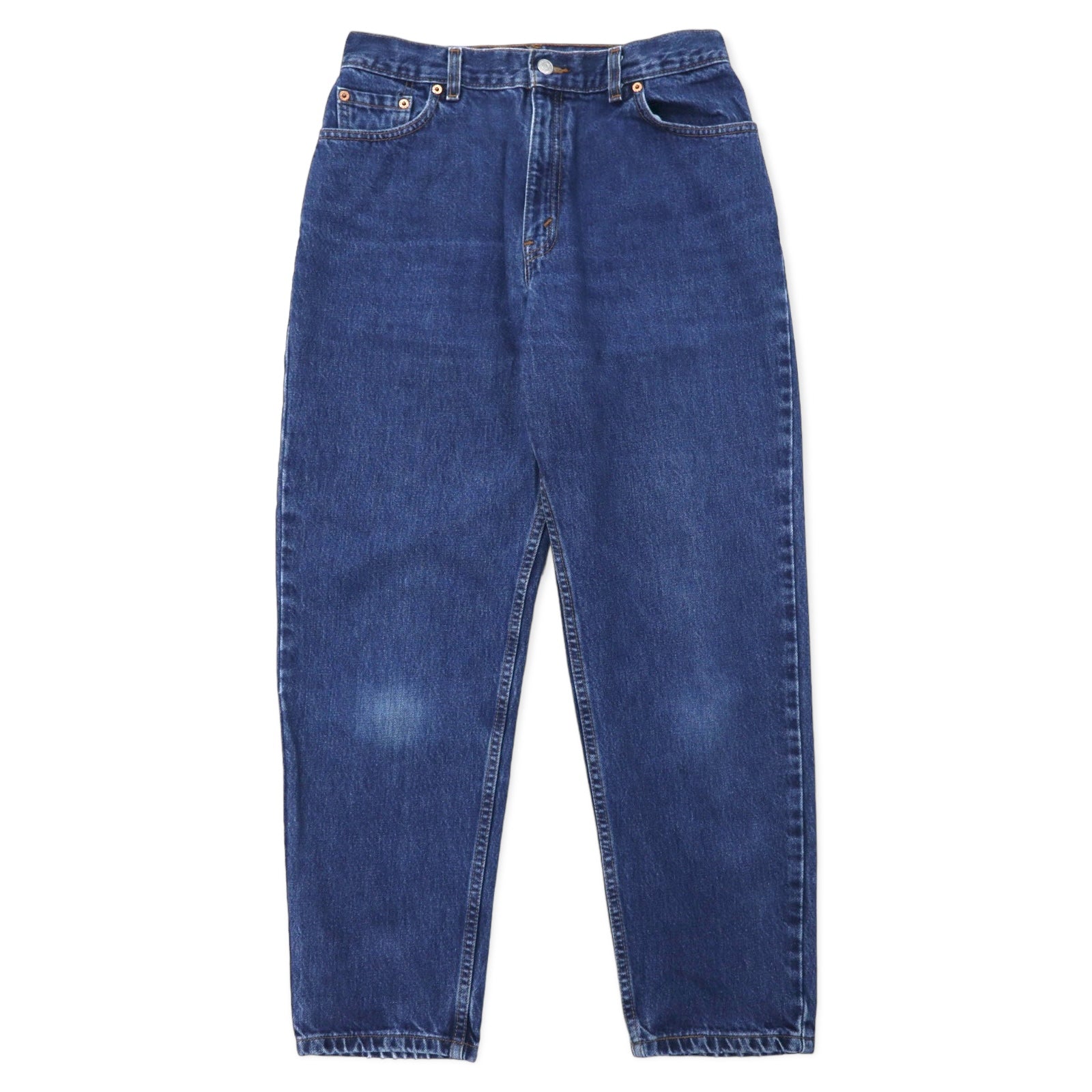 日本然リトテ-古着オンライン-Levi's USA製 550 リラックスフィット テーパード デニムパンツ 12 ブルー コットン ジッパーフライ ボタン裏512-Levi's USA Made 550 Relaxed Fit Tapered Denim Pants 12 Blue Cotton Zipper Fly Button Back 512