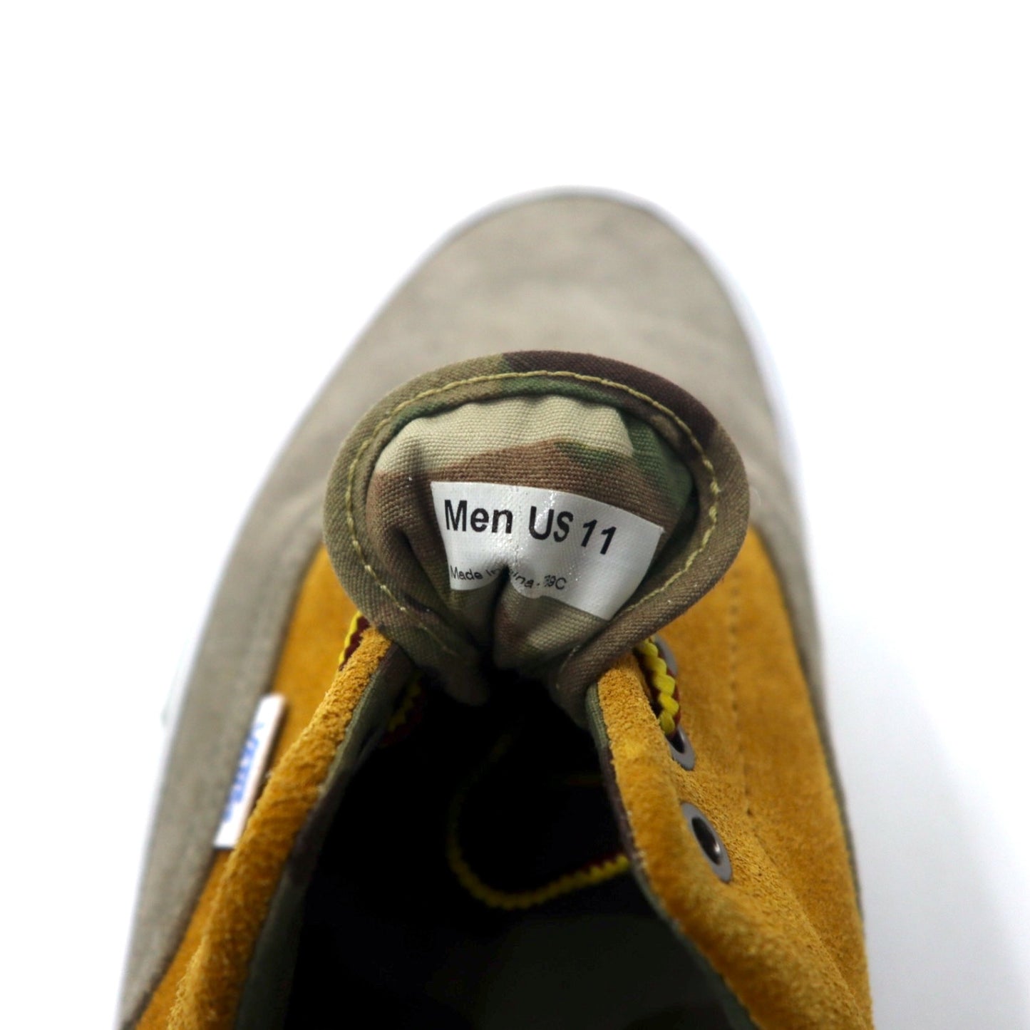 VANS ヴォルト エラ LX スエード & カモ スニーカー 29cm イエロー グレー スエードレザー Vault Fall 2013 Era LX Suede & Camo