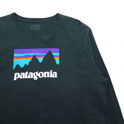 patagonia ロングスリーブ Tシャツ L/S Shop Sticker Cotton T-shirt 2XL グリーン オーガニックコットン 39040 メキシコ製