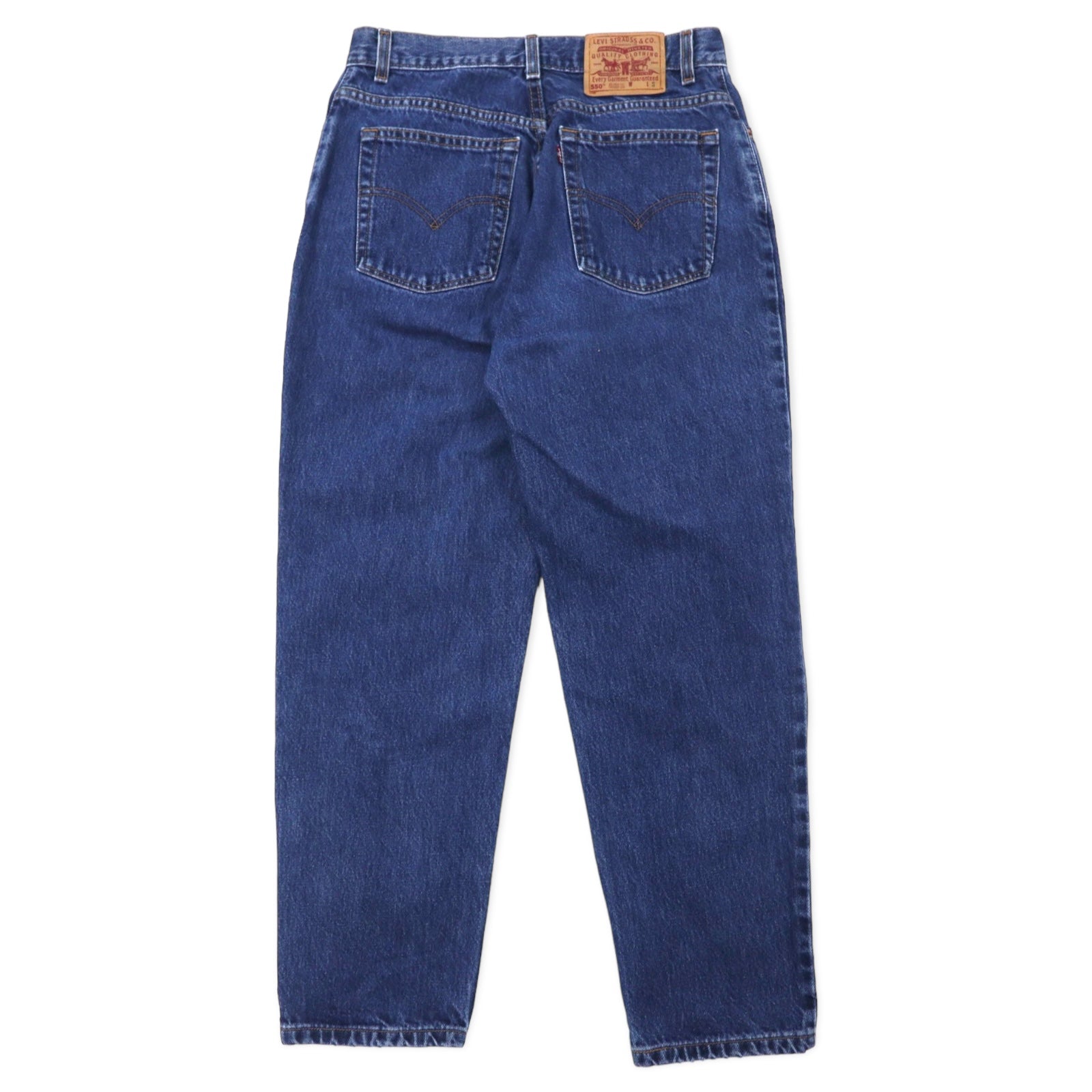 Levi's USA 550 Relaxed Fit Tapered Denim Pants 12 Blue Cotton Zipper Fly Button Back 512