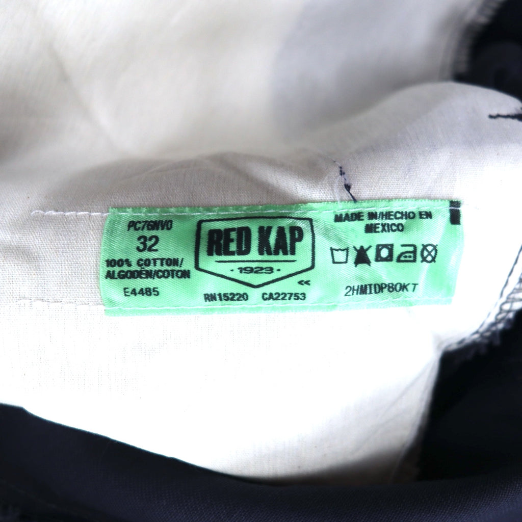 RED KAP カーゴ ワークパンツ チノパンツ L ネイビー コットン PC76NV0 メキシコ製 未使用品