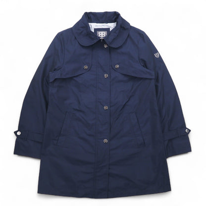 BASLER ルーマニア製 ユーティリティー トレンチコート レインジャケット M ネイビー ポリエステル