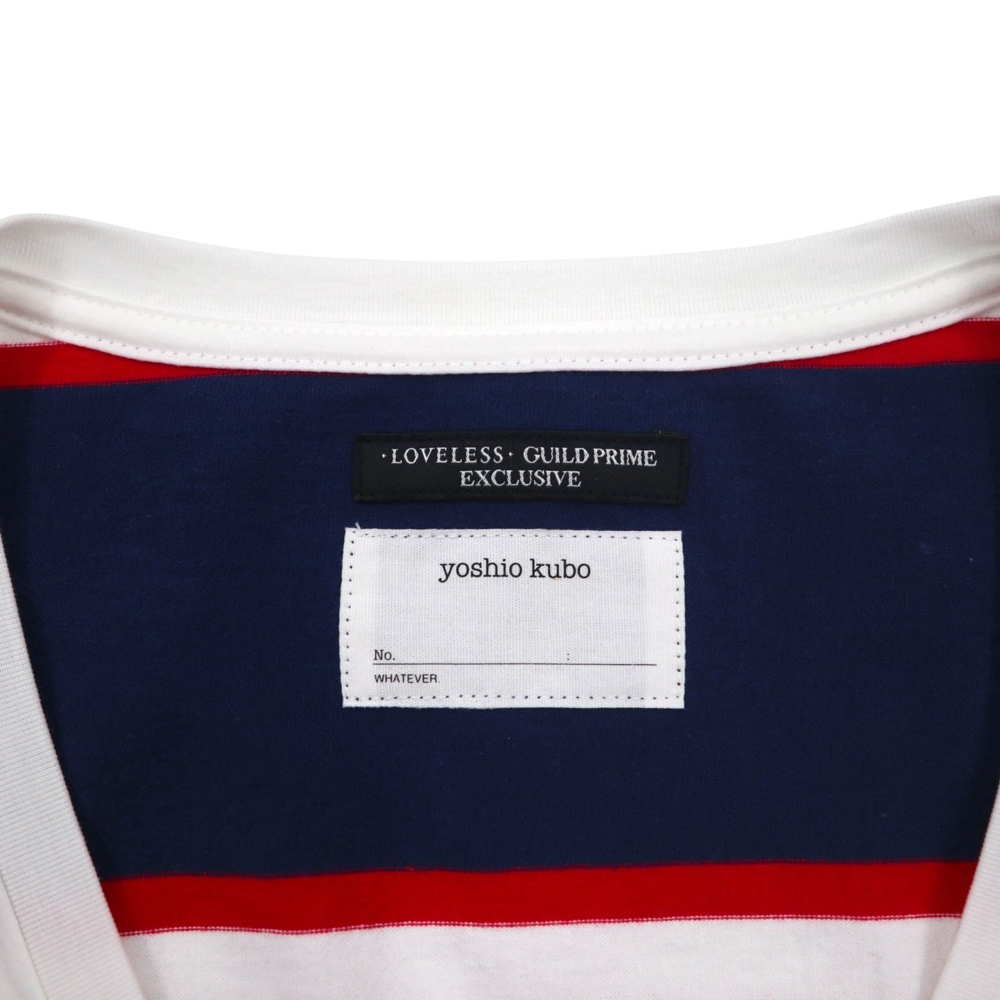 yoshio kubo × LOVELESS Vネック Tシャツ M ホワイト 星柄 GUILD PRIME別注 日本製