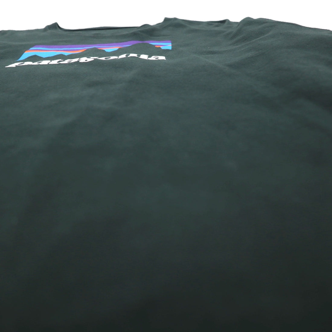 patagonia ロングスリーブ Tシャツ L/S Shop Sticker Cotton T-shirt 2XL グリーン オーガニックコットン 39040 メキシコ製