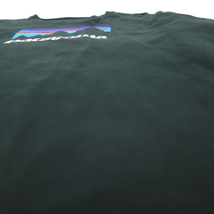 patagonia ロングスリーブ Tシャツ L/S Shop Sticker Cotton T-shirt 2XL グリーン オーガニックコットン 39040 メキシコ製