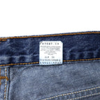 Levi's USA 550 Relaxed Fit Tapered Denim Pants 12 Blue Cotton Zipper Fly Button Back 512