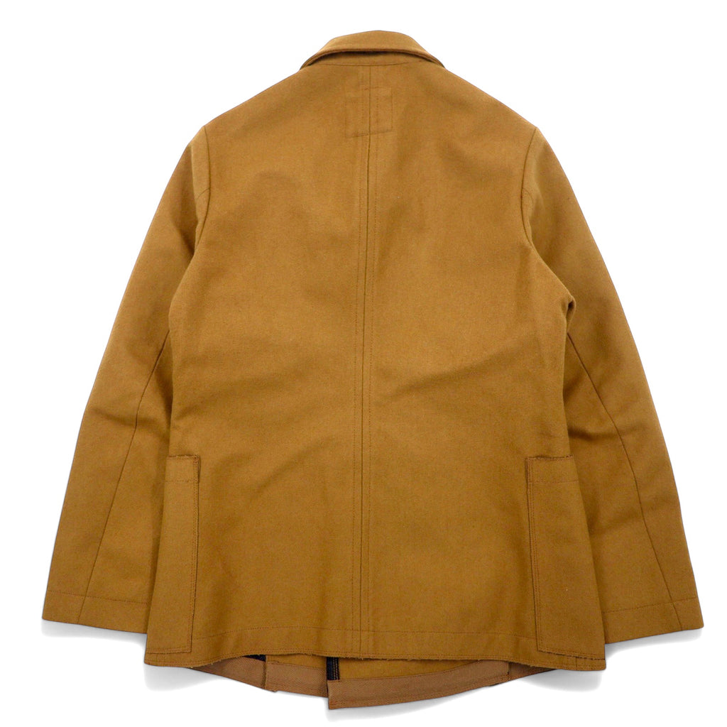 MARITHE FRANCOIS GIRBAUD ツイード ダブル テーラードジャケット M ベージュ ウール M7-4760