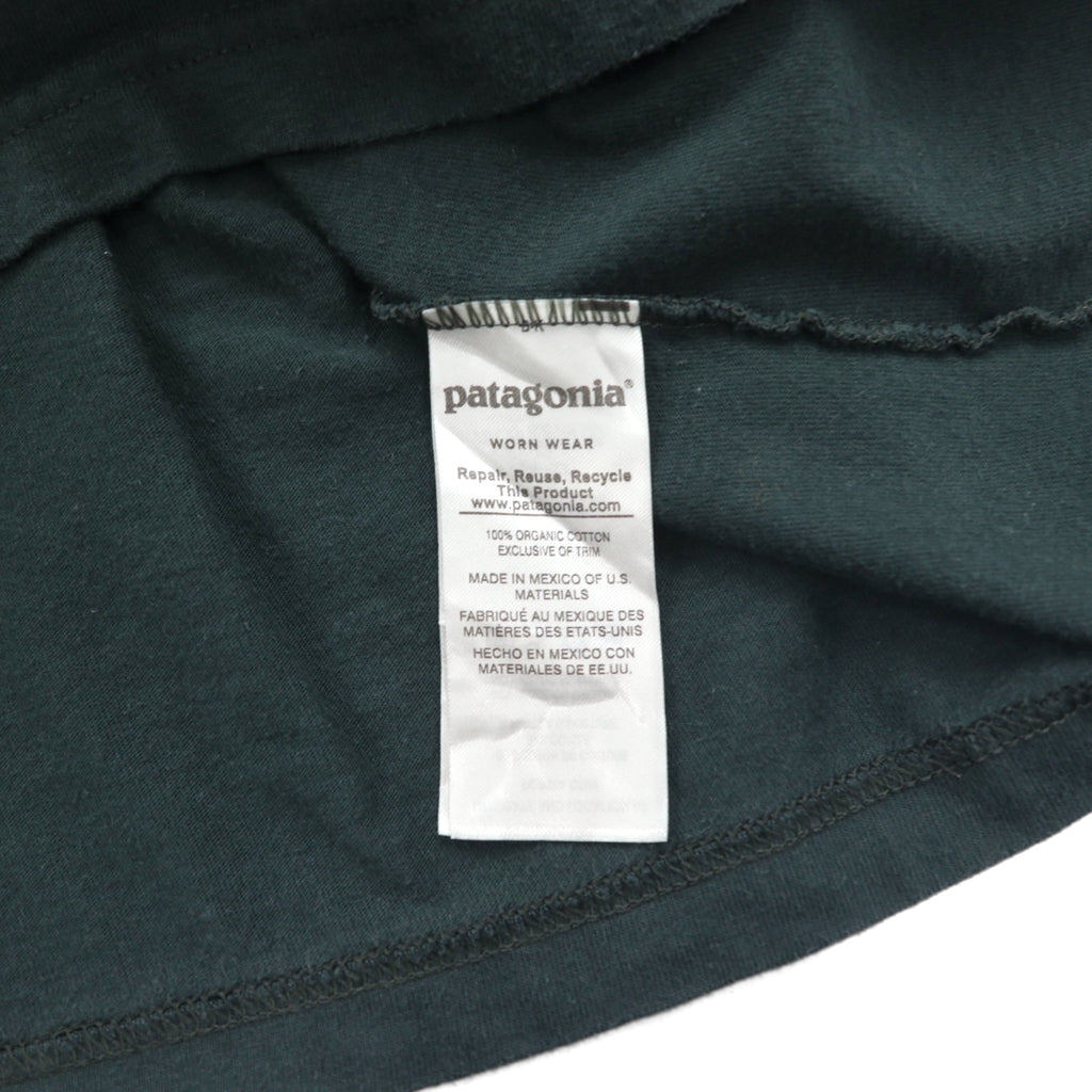 patagonia ロングスリーブ Tシャツ L/S Shop Sticker Cotton T-shirt 2XL グリーン オーガニックコットン 39040 メキシコ製